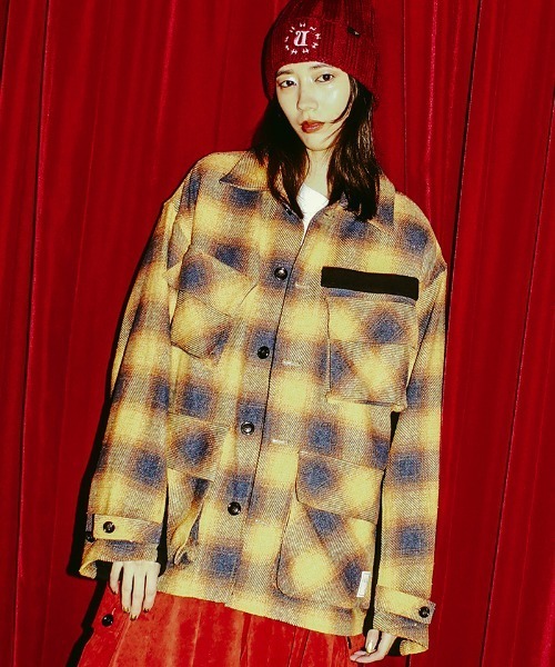 EFFECTEN / Switching Check Field Jacket EFFECTEN】Switching Check