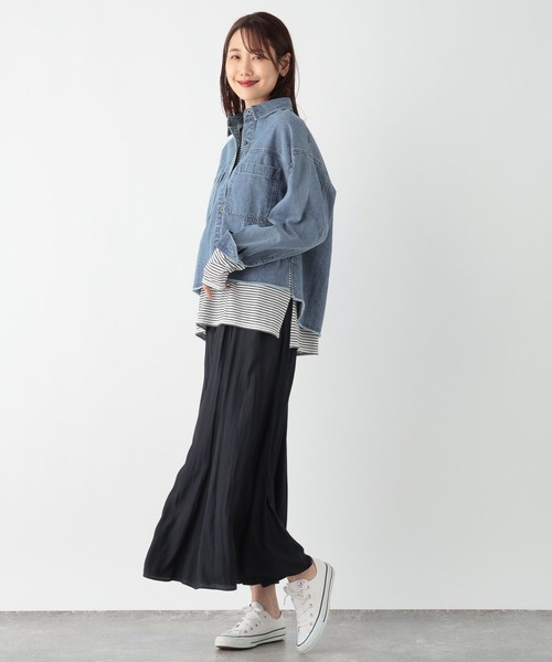 セール】GOODデニムクロップドシャツ/115551（シャツ/ブラウス