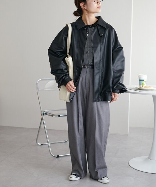 リブスパンコール使いプルオーバー《WEB限定カラーあり