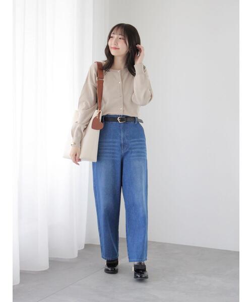 Te chichi TERRASSE（テチチテラス）の「多角形バックルベルト（ベルト・レディース・ブラック/ベージュ・F）」の6枚目の写真