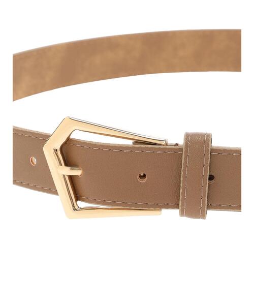 Te chichi TERRASSE（テチチテラス）の「多角形バックルベルト（ベルト・レディース・ブラック/ベージュ・F）」の11枚目の写真
