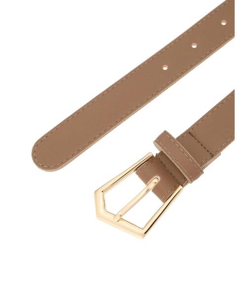 Te chichi TERRASSE（テチチテラス）の「多角形バックルベルト（ベルト・レディース・ブラック/ベージュ・F）」の12枚目の写真