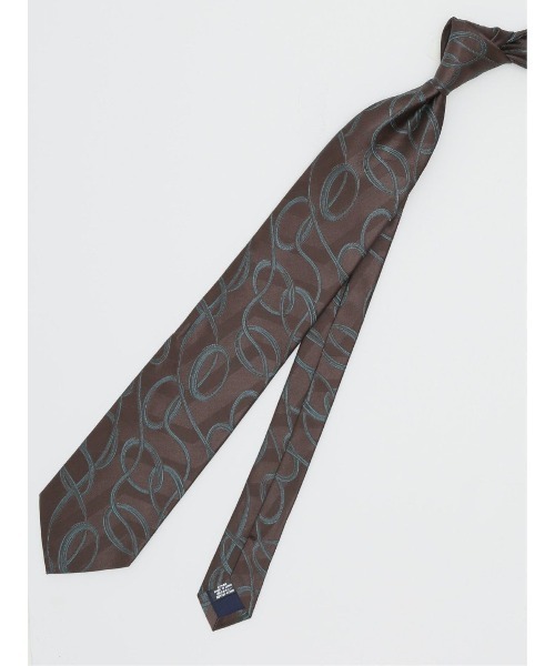 アレキサンダージュリアン イタリア生地 サークル柄 ネクタイ 8.0cm幅（ネクタイ）｜Alexander Julian（アレキサンダージュリアン）