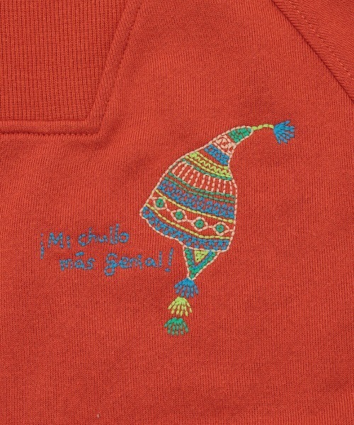 チチカカ（チチカカ）の「スケッチ刺繍ハーフジッププルオーバー（スウェット・レディース・アイボリー/パープル/レッド・FREE）」の16枚目の写真