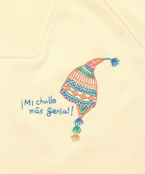 チチカカ（チチカカ）の「スケッチ刺繍ハーフジッププルオーバー（スウェット・レディース・アイボリー/パープル/レッド・FREE）」の15枚目の写真