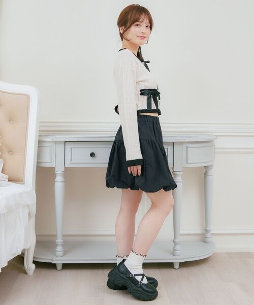 ems excite（エムズエキサイト）の「ヴィンテージカーデ（カーディガン/ボレロ・レディース・ブラック/ナチュラル/ブラウン系その他2・FREE）」の5枚目の写真