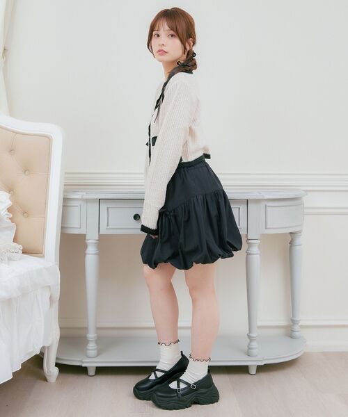 ems excite（エムズエキサイト）の「ヴィンテージカーデ（カーディガン/ボレロ・レディース・ブラック/ナチュラル/ブラウン系その他2・FREE）」の6枚目の写真