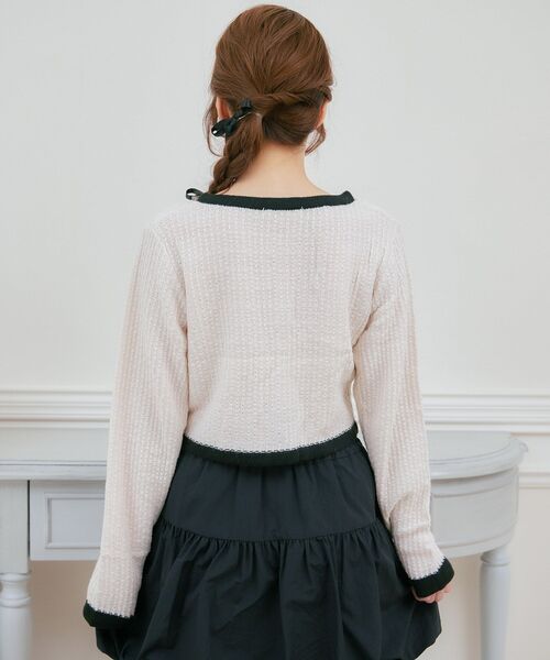 ems excite（エムズエキサイト）の「ヴィンテージカーデ（カーディガン/ボレロ・レディース・ブラック/ナチュラル/ブラウン系その他2・FREE）」の11枚目の写真