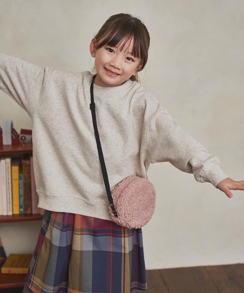 URBAN RESEARCH DOORS(アーバンリサーチドアーズ)の「サークルボアポシェット(KIDS)(ショルダーバッグ・キッズ・アイボリー/ピンク・ONE)」の4枚目の写真
