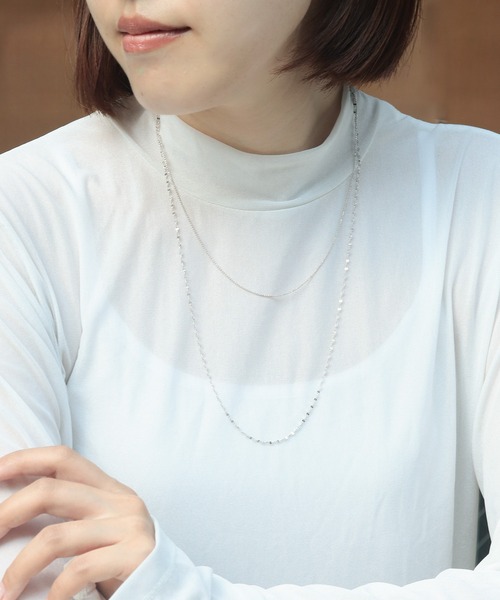 セール】flavor ペタルチェーン60cm silver925（ネックレス）｜NOIR DE