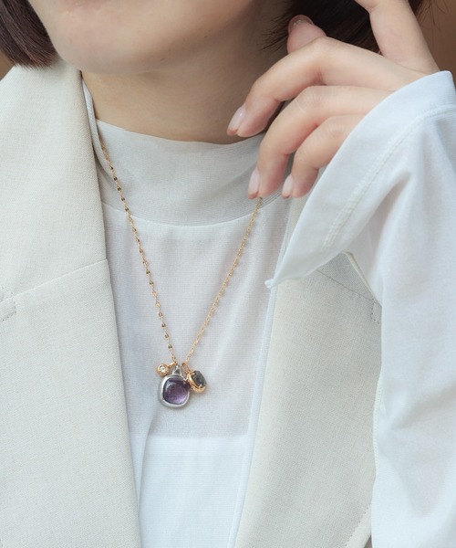 flavor ペタルチェーン60cm silver925（ネックレス）｜NOIR DE POUPEE