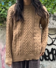MGV（エムジーヴィー）の「クルーネックケーブルニット（ニット/セーター）」