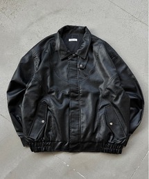VINTAGE LIKE ARTIFICIAL GRAIN JACKET / ヴィンテージライク合皮ジャケット