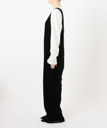SLOBE IENA（スローブイエナ）の「ベロアVネックオールインワン 