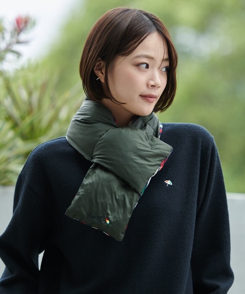 Arnold Palmer（アーノルドパーマー）の「シェア リバーシブル ダウンマフラー（マフラー・レディース・ブラック/カーキ/ベージュ・F）」の3枚目の写真