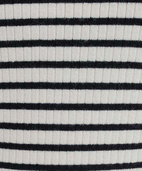 DRESKIP（ドレスキップ）の「◆【洗える】1枚でこなれ見え 配色ライン リブハイネックニット（ニット/セーター・レディース・ライトブルー/ライトグレー/ブラック/オフホワイト/オレンジ/ホワイト系5・03/02/04）」の10枚目の写真