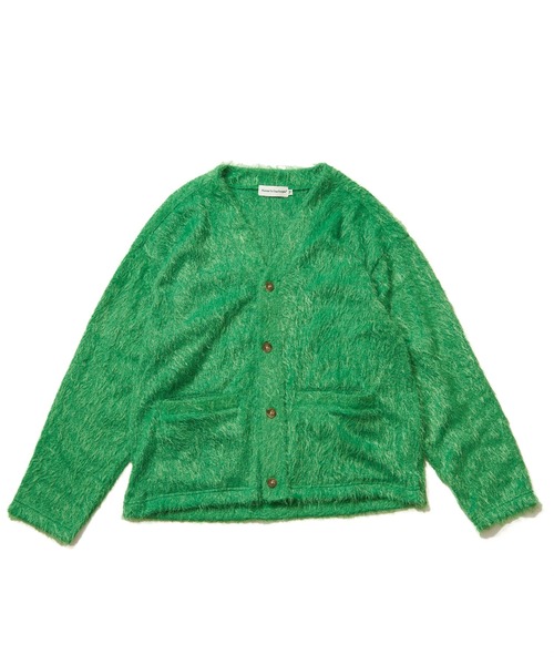 POWER TO THE PEOPLE（パワートゥーザピープル）の「カラフルシャギーカーディガン（カーディガン/ボレロ・メンズ・パープル/グリーン/ブラック/ピンク・L/M）」の2枚目の写真