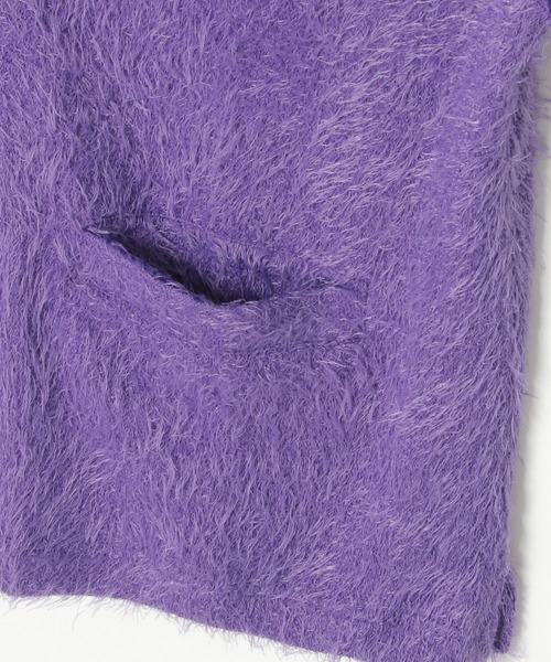 POWER TO THE PEOPLE（パワートゥーザピープル）の「カラフルシャギーカーディガン（カーディガン/ボレロ・メンズ・パープル/グリーン/ブラック/ピンク・L/M）」の10枚目の写真