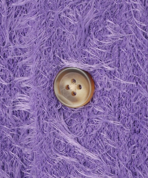 POWER TO THE PEOPLE（パワートゥーザピープル）の「カラフルシャギーカーディガン（カーディガン/ボレロ・メンズ・パープル/グリーン/ブラック/ピンク・L/M）」の11枚目の写真