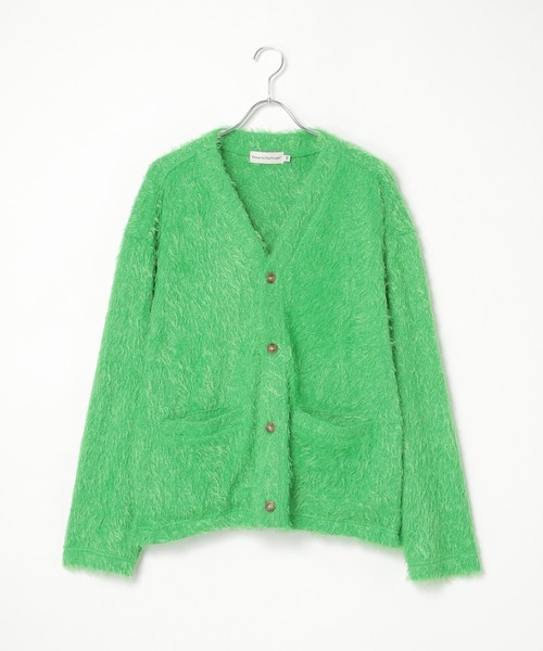 POWER TO THE PEOPLE（パワートゥーザピープル）の「カラフルシャギーカーディガン（カーディガン/ボレロ・メンズ・パープル/グリーン/ブラック/ピンク・L/M）」の14枚目の写真