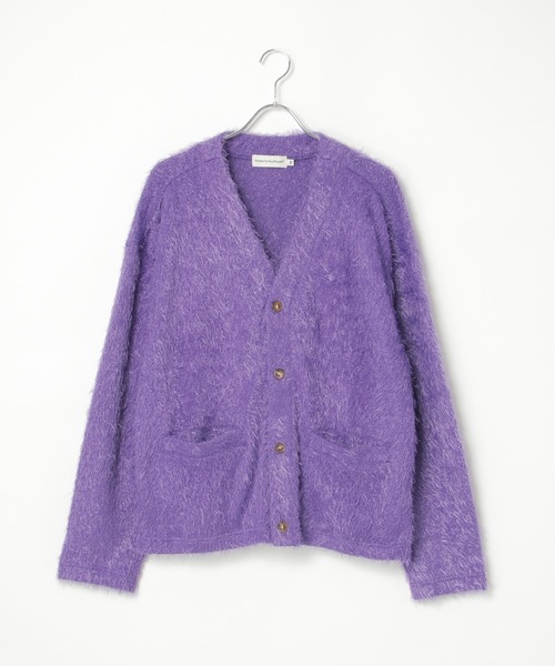 POWER TO THE PEOPLE（パワートゥーザピープル）の「カラフルシャギーカーディガン（カーディガン/ボレロ・メンズ・パープル/グリーン/ブラック/ピンク・L/M）」の15枚目の写真
