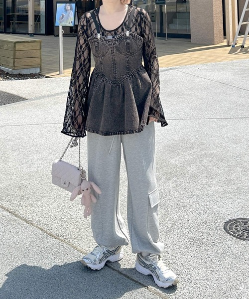 セール】デニムコルセットビスチェ（その他トップス）｜Alley