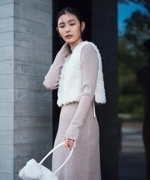 NATURAL BEAUTY BASIC（ナチュラルビューティーベーシック）の「◇チュールベストニットワンピース（ワンピース）」