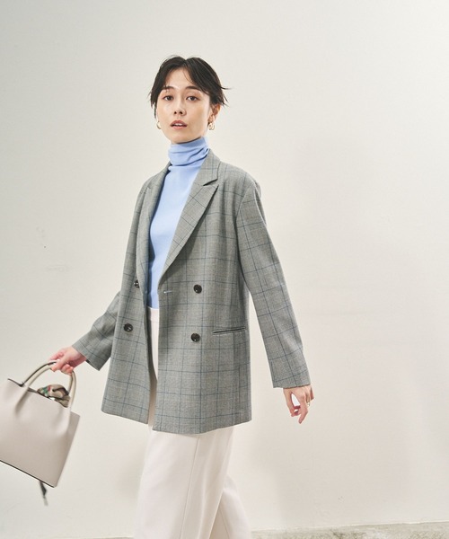 Elura（エルーラ）の「スリムウォームジャケット/133691（その他アウター・レディース・ベージュ/ブラック/ブラック系その他・FREE）」の3枚目の写真