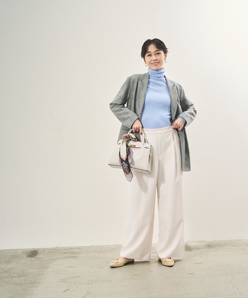 Elura（エルーラ）の「スリムウォームジャケット/133691（その他アウター・レディース・ベージュ/ブラック/ブラック系その他・FREE）」の7枚目の写真