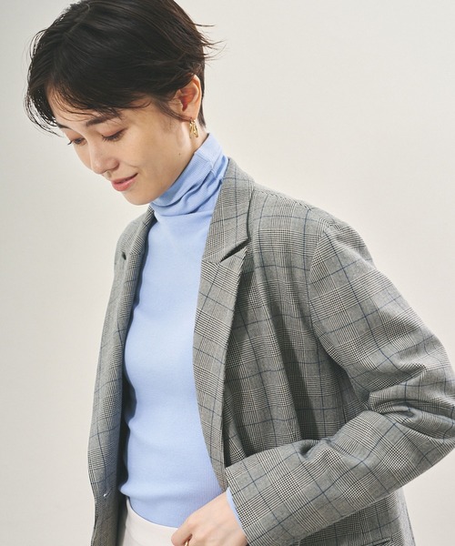 Elura（エルーラ）の「スリムウォームジャケット/133691（その他アウター・レディース・ベージュ/ブラック/ブラック系その他・FREE）」の8枚目の写真