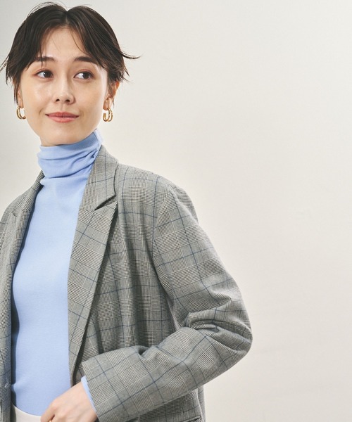 Elura（エルーラ）の「スリムウォームジャケット/133691（その他アウター・レディース・ベージュ/ブラック/ブラック系その他・FREE）」の9枚目の写真