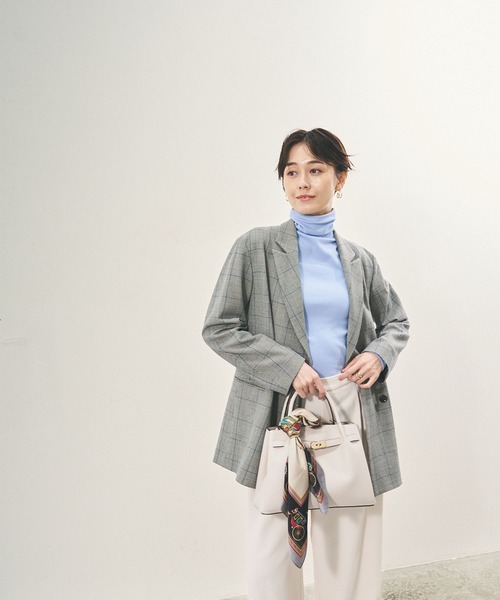 Elura（エルーラ）の「スリムウォームジャケット/133691（その他アウター・レディース・ベージュ/ブラック/ブラック系その他・FREE）」の10枚目の写真