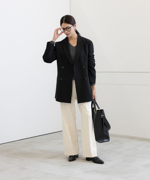 Elura（エルーラ）の「スリムウォームジャケット/133691（その他アウター・レディース・ベージュ/ブラック/ブラック系その他・FREE）」の14枚目の写真