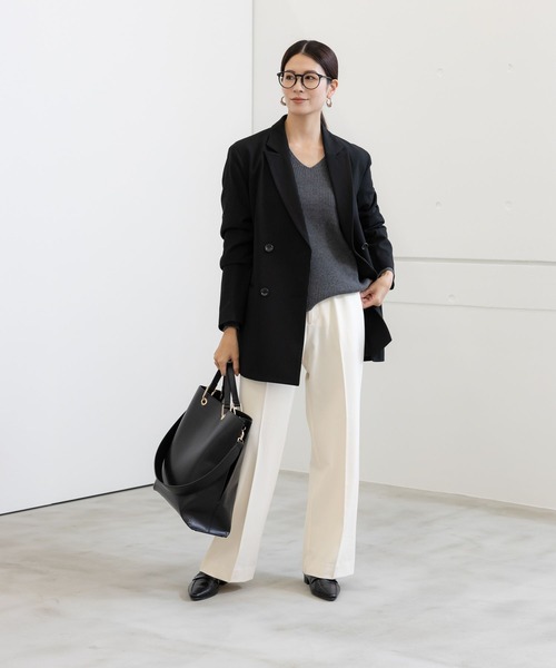 Elura（エルーラ）の「スリムウォームジャケット/133691（その他アウター・レディース・ベージュ/ブラック/ブラック系その他・FREE）」の15枚目の写真