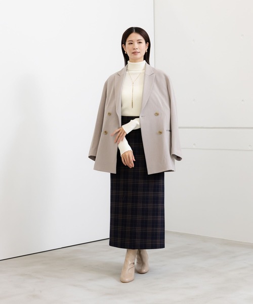 Elura（エルーラ）の「スリムウォームジャケット/133691（その他アウター・レディース・ベージュ/ブラック/ブラック系その他・FREE）」の17枚目の写真