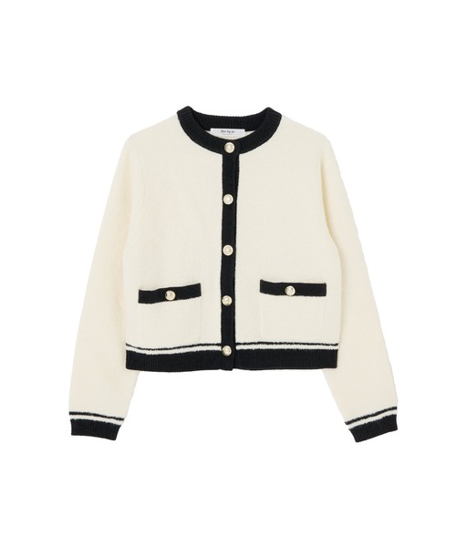 Her lip to（ハーリップトゥー）の「Boucle Bicolor Knit Jacket