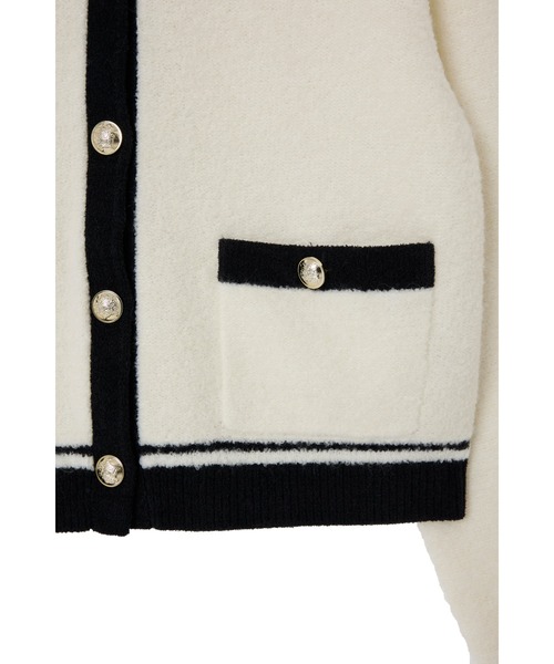 Boucle Bicolor Knit Jacket（ニット/セーター）｜Her lip to（ハー