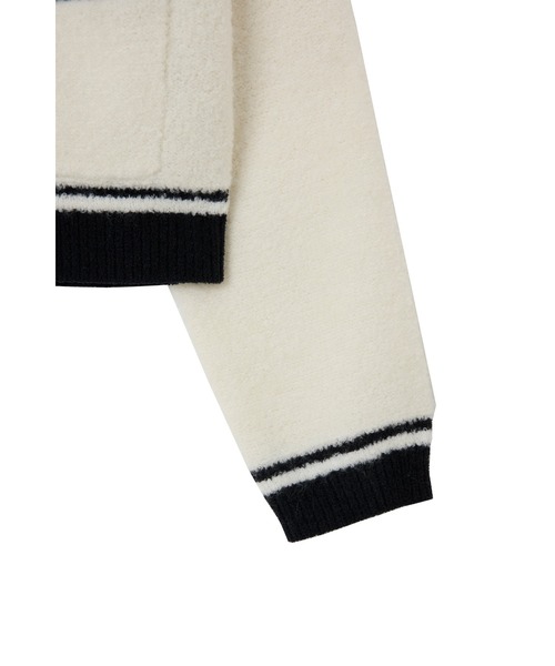 Boucle Bicolor Knit Jacket（ニット/セーター）｜Her lip to（ハー