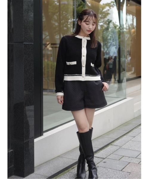 Her lip to（ハーリップトゥー）の「Boucle Bicolor Knit Jacket