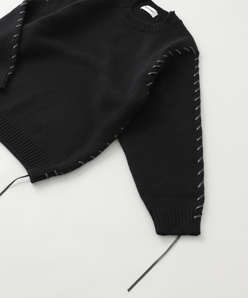 JOINT WORKS(ジョイントワークス)の「DISCOVERED / ディスカバード LOOPING KNIT(ニット/セーター・メンズ・ブラック・3)」の4枚目の写真