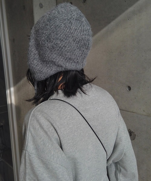 y/m by RIKA（イムバイリカ）の「フライトニットキャップ（キャップ・レディース・グレー/アイボリー・FREE）」の9枚目の写真