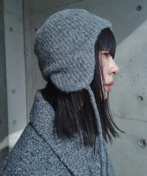 y/m by RIKA（イムバイリカ）の「フライトニットキャップ（キャップ・レディース・グレー/アイボリー・FREE）」の13枚目の写真