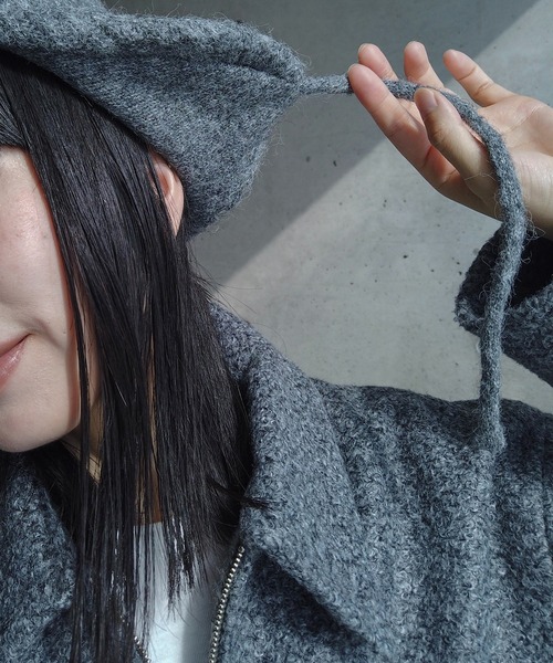 y/m by RIKA（イムバイリカ）の「フライトニットキャップ（キャップ・レディース・グレー/アイボリー・FREE）」の15枚目の写真