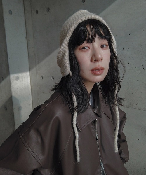 y/m by RIKA（イムバイリカ）の「フライトニットキャップ（キャップ・レディース・グレー/アイボリー・FREE）」の21枚目の写真