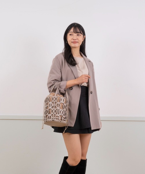 ANITA BILARDI(アニタビラルディ)の「【ANITA BILARDI/アニタビラルディ】レザーバッグ ハンドバッグ トートバッグ CANCER(ハンドバッグ・レディース・グレー/ベージュ・FREE)」の7枚目の写真