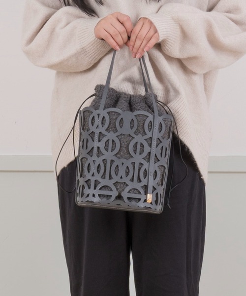 ANITA BILARDI(アニタビラルディ)の「【ANITA BILARDI/アニタビラルディ】レザーバッグ ハンドバッグ トートバッグ CANCER(ハンドバッグ・レディース・グレー/ベージュ・FREE)」の18枚目の写真