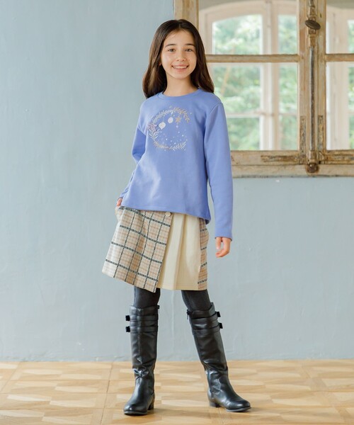 【110-140㎝】オーナメント刺繍 トレーナー(スウェット)|組曲(クミキョク) 【110-140㎝】オーナメント刺繍 トレーナー(スウェット)|組曲(クミキョク)