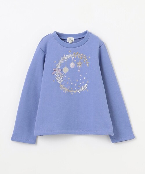 【110-140㎝】オーナメント刺繍 トレーナー(スウェット)|組曲(クミキョク) 【110-140㎝】オーナメント刺繍 トレーナー(スウェット)|組曲(クミキョク)