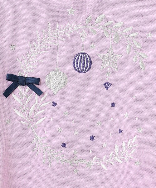 【110-140㎝】オーナメント刺繍 トレーナー(スウェット)|組曲(クミキョク) 【110-140㎝】オーナメント刺繍 トレーナー(スウェット)|組曲(クミキョク)