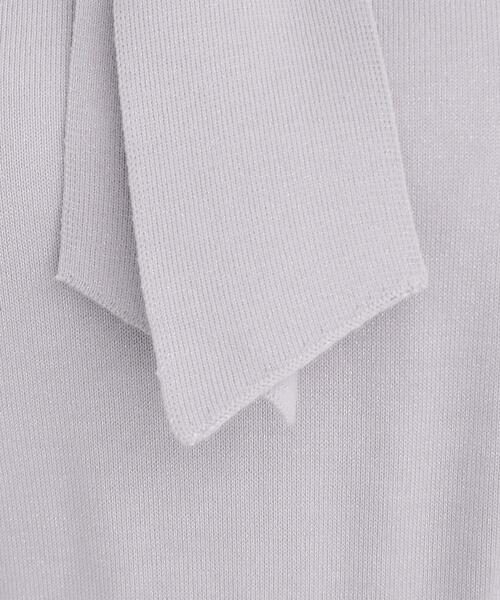 index(インデックス)の「《8color/XS-LLsize》パール調パーツ付き ボウタイニット【洗濯機可】(ニット/セーター・レディース・ホワイト系7/ブラック系4/グレー系4/ベージュ系その他7/パープル系1/サックスブルー系5/ホワイト系9/ブラック系7・34/36/38/40/42)」の13枚目の写真